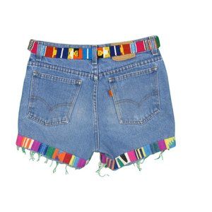 1980s Vintage Levis 718 0917 Orange Tab Shorts Sz. 30